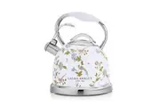 Laura Ashley 2.5L 10 Cup Gas Induction Stove Top Kettle Water Boiler Elveden WHT