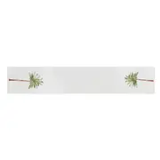 Maine & Crawford St Barts 150x33cm Palm Print Cotton Table Runner Mat White
