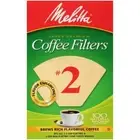 3 Pack #2 Cone Coffee Filters, Unbleached Natural Brown, 100 Total Filters