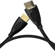 3 ft HDMI Cable Ultra High Speed Gold Plated 4K @ 60Hz, Ultra HD, 1080P & ARC Compatible with Laptop, Gaming PC, Monitor, PS5, PS4, Xbox X, One, Fire TV, Apple TV, ROKU, Soundbar & More