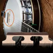 2Pcs HA02 5-String Rosewood Banjo Bridge Wooden Accessories
