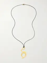 [YSSO] YSSO - Medusa Gold-plated And Cord Necklace - One size One size Gold