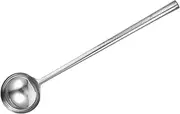 ifundom Stainless Steel Ladle with Long Handle Ergonomic Metal Cooking Spoon for Easy Soup Serving Durable and Rustproof Wok Utensil for Home Kitchens and Restaurants