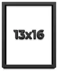 13x16 Shadow Box Frame Black | 2 Inches Deep Real Wood Contemporary Shadowbox Di