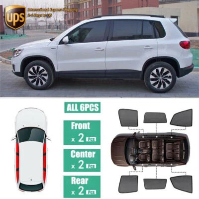 Windows Sunshade UV Ray Protector Mesh Block Privacy Visor For VW Tiguan 2013-17 (for: Volkswagen)