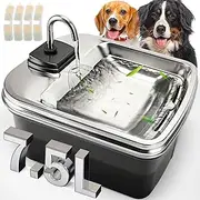 7.5L/254oz Dog Water Fountain with 4 Filters, Stainless Steel Pet Water Dispenser for Large Dogs, Large Automatic Dog Water Drinking Fountain Dog Water Bowl Dispenser, Easy to Clean, Quiet Pump