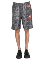 [Heron Preston] Heron Preston-Bermuda With Rubber Logo-Uomo L