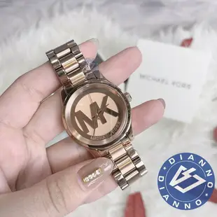 帝安諾-實體店面 Michael Kors MK 經典 大LOGO 玫瑰金 女錶 時尚 腕錶 手錶 MK3334【APP下單享4%點數】