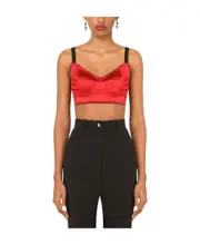 longline underwired satin bra IT3 Black