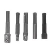 5Pcs 1/4 Socket Driver Hammer Drill Bit Chuck Adaptor Set