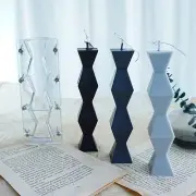 DIY Geometric Shaped Aromatherapy Candle Plaster Mould Handmade Candle Making