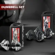20KG Dumbbell Set Weight Dumbbells Home Gym Training Fitness BarBell Equipment C
