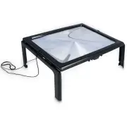 Giant Large Hands Free Magnifying Glass With LED Light Magnifier Reading SewingA