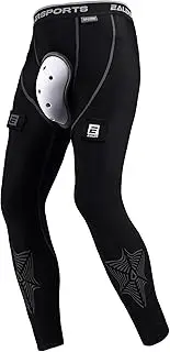 EALER Compression Hockey Pants Cut-Resistant, with Core Protective Bio-Flex Cup - Hockey Jock for Men & Boys