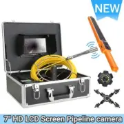 9" Monitor Pipe Inspection Camera IP68 Drain Sewer Pipeline Video Endoscope