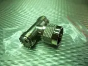 (1) So239 Female to So239 to PL259 UHF Female RF T Splitter Connector Adapter