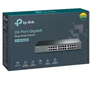TP-Link TL-SG1024DE 24-Port Gigabit Desktop/Rackmount Easy Smart Switch energy-efficient L2 Features Supports MAC 128xVLAN 48Gbps Switching Capacity TL-SG1024DE