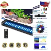Advanced 24W LED Aquarium Light with Dimmable Features & Weather Mode Options
