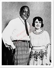 Boxer Jack Johnson Photo with Wife Lucille Cameron 8x10 Silver Halide Photo