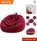 Extra-Large Washable Corduroy Bean Bag Storage Cover - Soft & Stylish Design