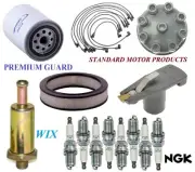 Tune Up Kit Filters Cap Wire Spark Plugs For FORD F-150 V8 5.0L; 2 Bbl 1976 (for: Ford)