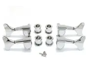 Grover Chrome 2+2 Headstock Sealed Mini Bass Tuners Machine Heads 144C