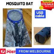 Electric Bug Zapper Racket Fly Swatter Mosquito Killer Insects Bat Victoria