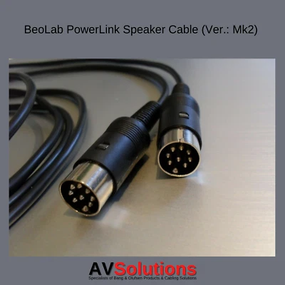 B&O BeoLab Speaker Cable for Bang & Olufsen PowerLink Mk2 Black HQ - 19 Metres