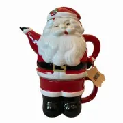 Lang Christmas Tea For One Figural Winking Santa Teapot With Lid 12oz Cup New