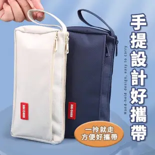 【JU嚴選】筆袋 鉛筆袋 鉛筆盒 文具袋(雙層/大容量/五色可選)