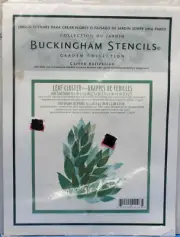 VINTAGE 1994 BUCKINGHAM GARDEN COLLECTION STENCIL LEAF CLUSTER SEALED NEVER USED