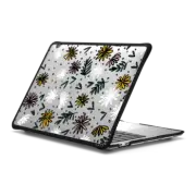 MacBook Pro 13-inch (M1 / M2 / Intel) Impact Case FLORAL FLUTTER 1 MACBOOK CLEAR CASE, SPRING FLOWERS WEDDING WILDFLOWERS ILLUSTRATION By Ebi Emporium