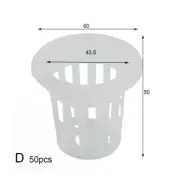 Suitable for a Variety of Soilless Cultivation Equipment 50PCS Mesh Pot Net Cup