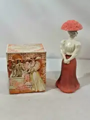 Vtg AVON Fashion Figurine Gay Nineties ~ Somewhere Cologne 3oz ~ Ships FREE