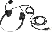 Phone Headset Dual 3.5mm Plug Binaural Adjustable Volume Wired Headphone with Noise Reduction for PC Business