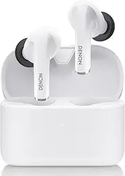 Denon AH-C830NCW True Wireless in-Ear Headphones, Active Noise Cancelling, Water Resistant Earbuds, Crystal Clear Call Quality - White