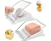 Luncheon meat slicer 1 slice egg fruit slicer soft cheese sushi knife canned meat slicer with 10-line stainless steel kitchen meat slicer