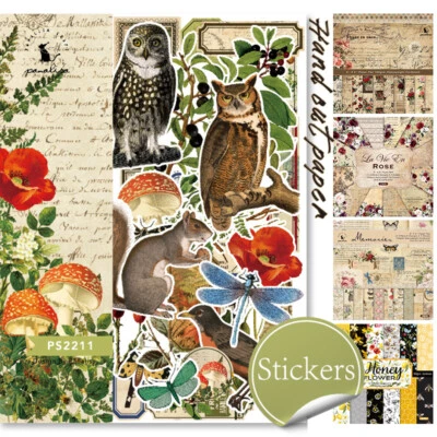 24 Sheet Flower Scrapbooking Material Paper Journal Background Handmade