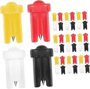 FRCOLOR 40Pcs Glue Bottle Needles for Lash Extensions Blocking Nozzle Pins Durable Material for Home Salon Use