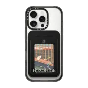 Snappy MagSafe Wallet Snappy™ BioVeg Wallet MagSafe Compatible Utagawa Hiroshige "Revelers Returned from the Tori no Machi Festival at Asakusa, from the series One Hundred Famous Views of Edo" MagSafe Wallet - Jet Black