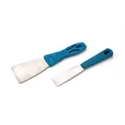 2pcs Putty Knife Scraper Plastic Handle Shovel Scraper Blade Wall Trowel Tool