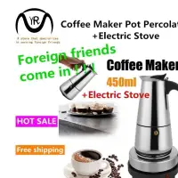 在飛比找蝦皮購物優惠-Stainless Moka Coffee Maker Po