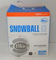 New Logitech Blue Snowball Ice White Plug and Play USB Microphone Streaming