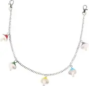 [VALICLUD] Fashionable Pant Chain Mushroom Pendants Jeans Trousers Chains for Women Belt Chain Accessory Unique Design Size: One Size Fits