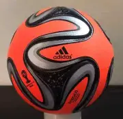 RARE Adidas Brazuca Orange Power Official Match Ball FIFA World Cup 2014 Size 5