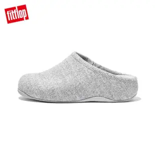 【FitFlop】SHUV FELT CLOGS易穿脫舒適木屐鞋穆勒鞋-女(灰色)