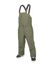 Volcom V.CO Sparta Bib Overall Men's Snow Pants, Ivy, X-Large