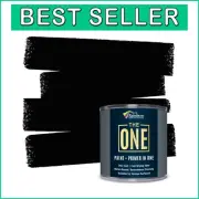 Versatile Waterproof Gloss Black Paint for Indoor & Outdoor - 1L Can