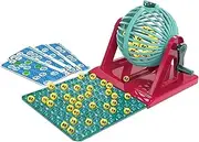 Rockible Bingo Game Set - Traditional Machine Toy for Family, Lotto, Festivals, Travel, Bar, and Table Games