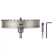 6-3/4" (172mm) Tungsten Carbide Tipped Hole Saw with 2Pcs Titanium-Plated Pil...